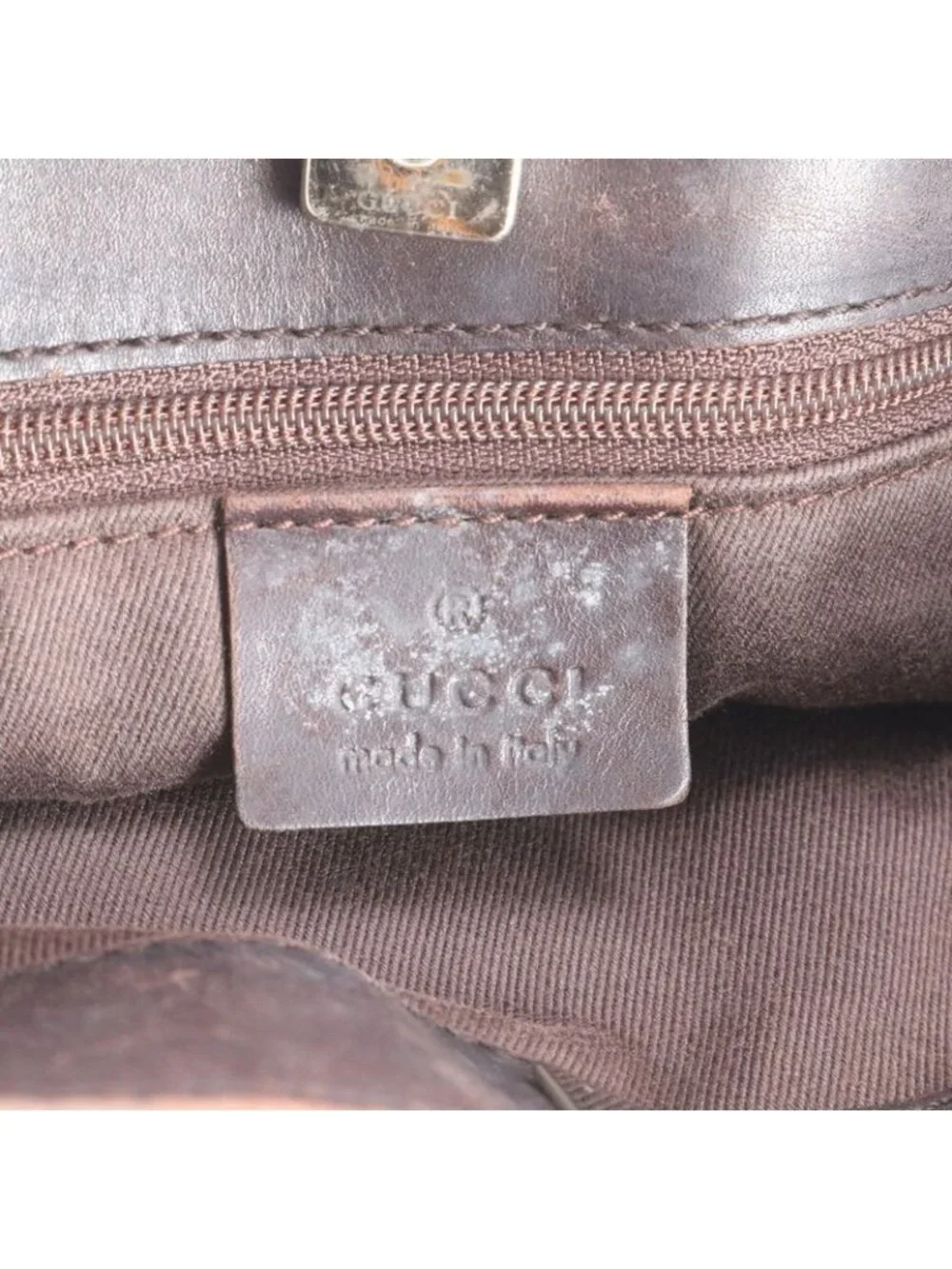 ★SOLD★ Gucci GG Canvas Leather Tote Shoulder Brown - Picture 8 of 9